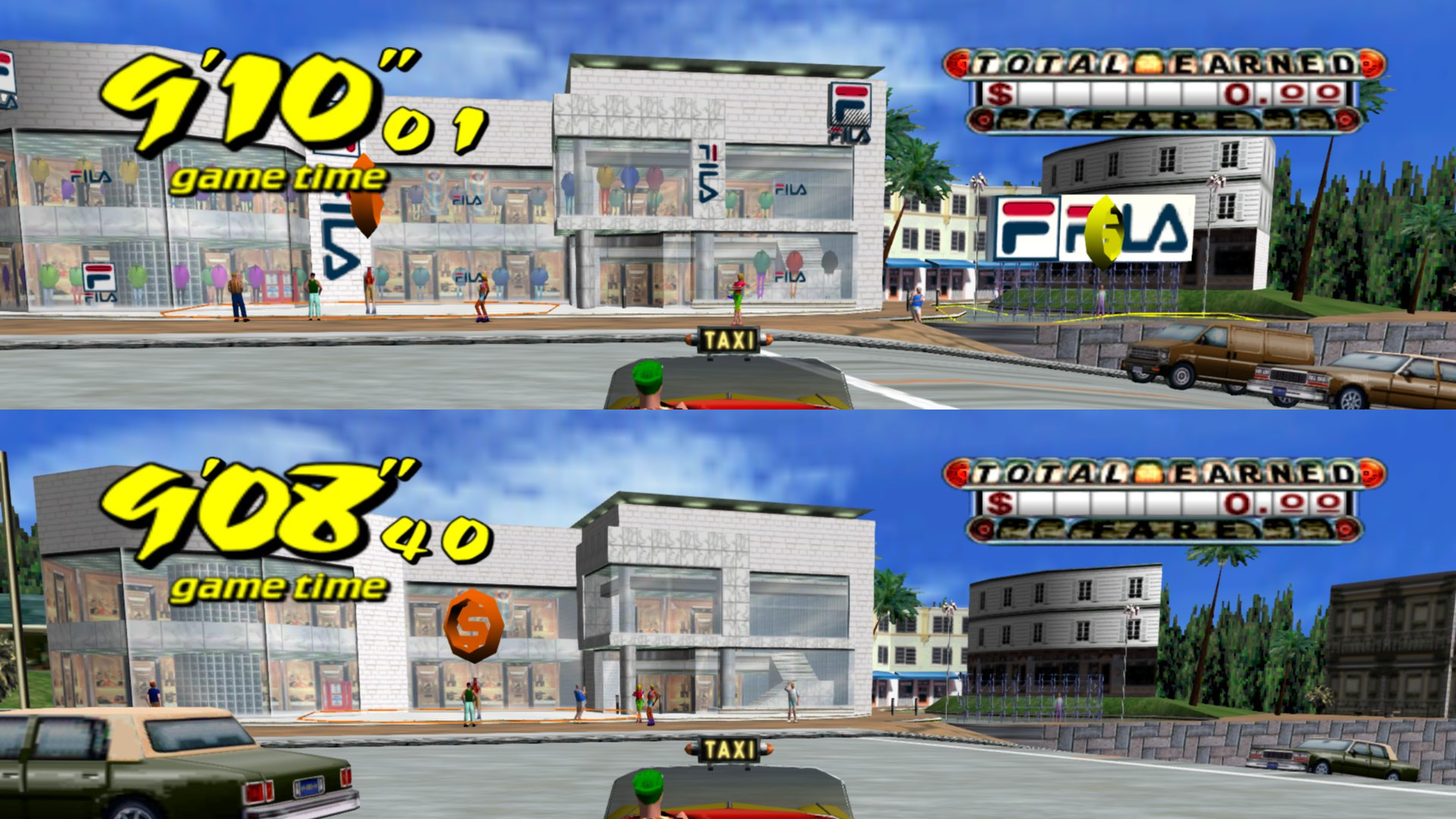 Crazy Taxi on Steam now has original Pizza Hut, KFC and FILA destination  names - thanks to modders